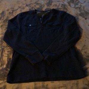 Men’s casual henley shirt
